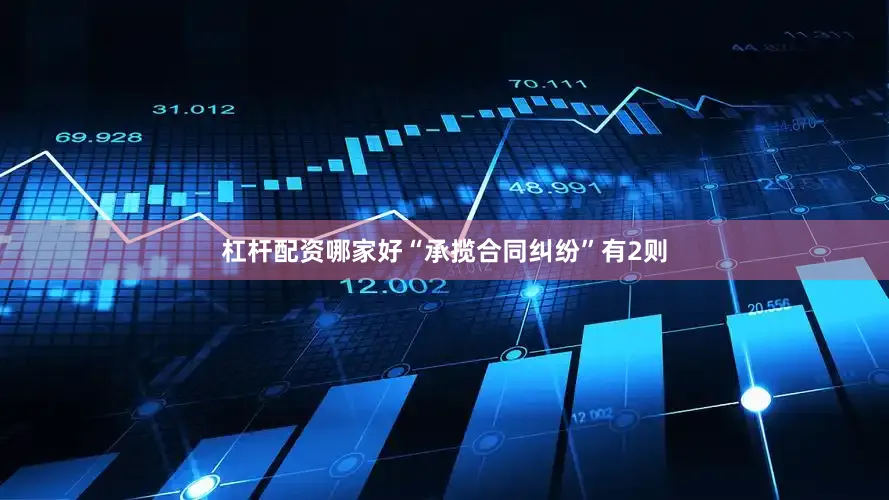 杠杆配资哪家好“承揽合同纠纷”有2则