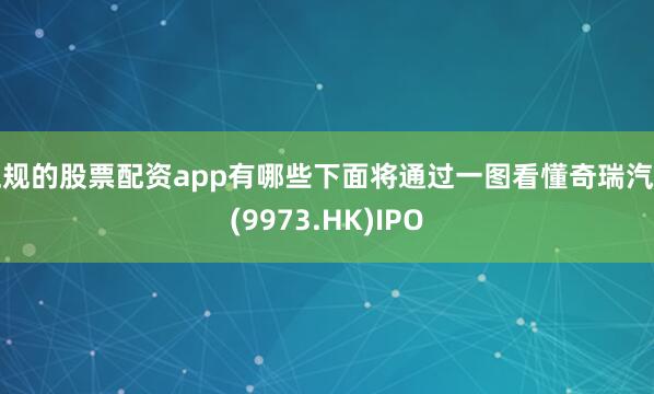 正规的股票配资app有哪些下面将通过一图看懂奇瑞汽车(9973.HK)IPO